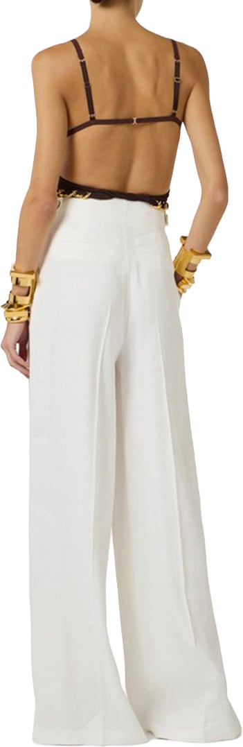 Elisabetta Franchi Trousers White Wit
