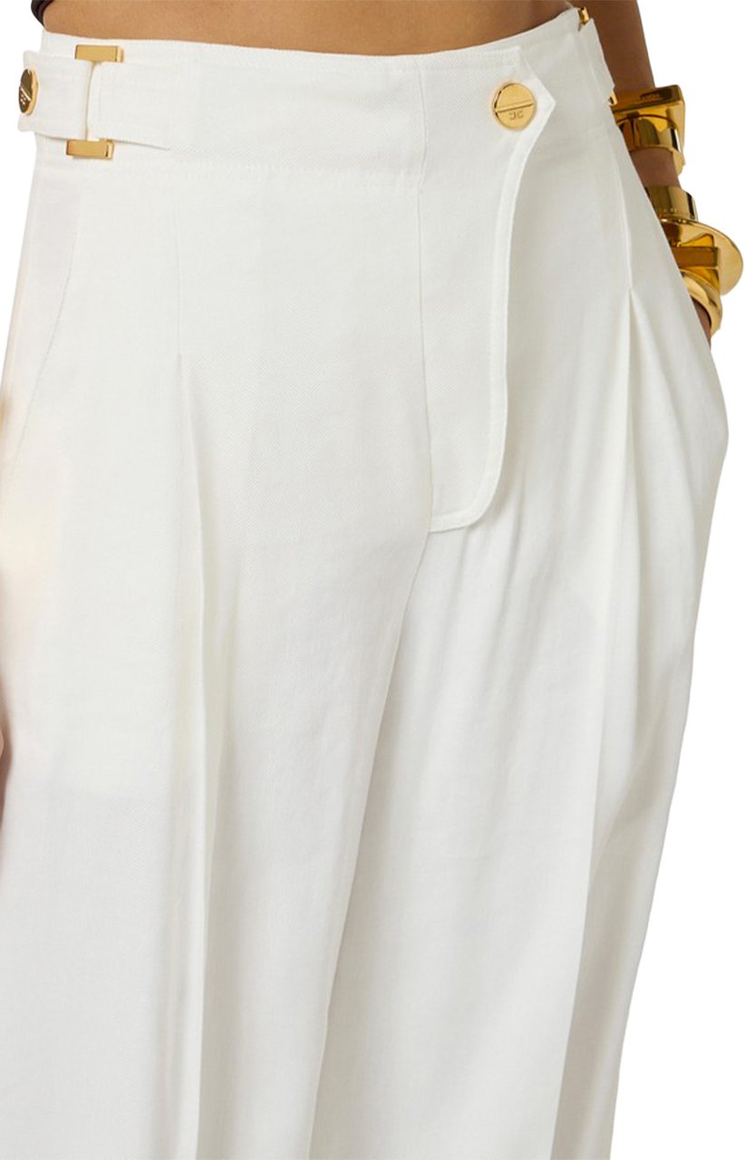Elisabetta Franchi Trousers White Wit