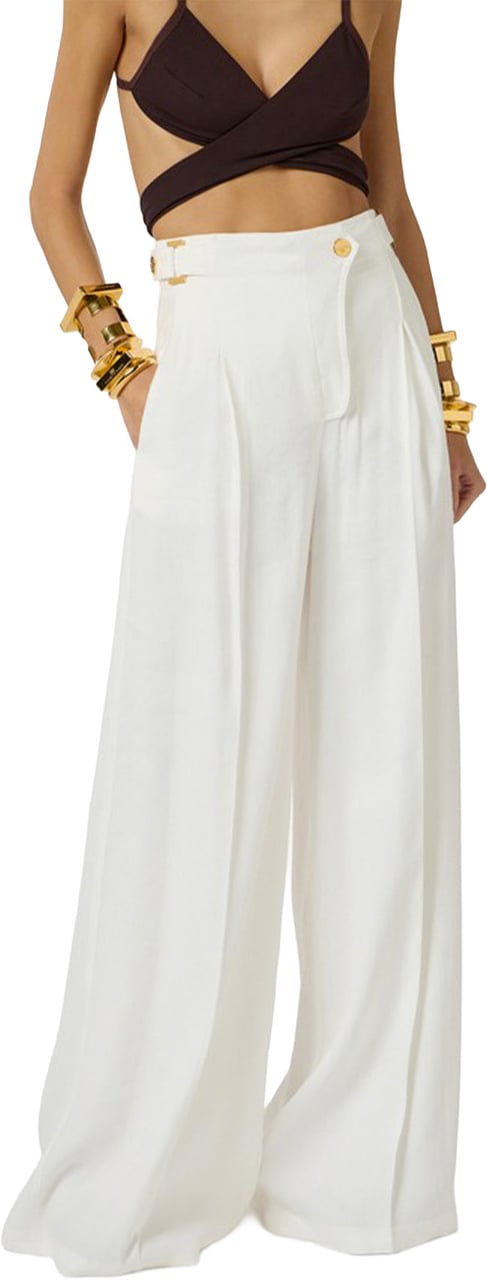 Elisabetta Franchi Trousers White Wit