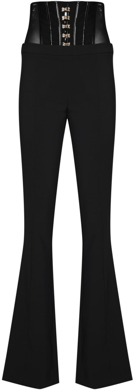 Elisabetta Franchi Trousers Black Zwart