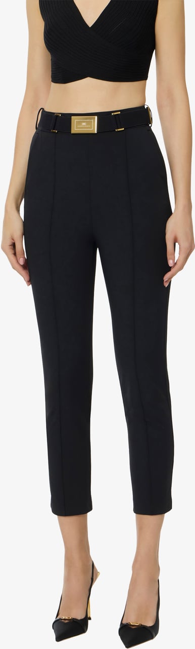 Elisabetta Franchi Trousers Black Zwart