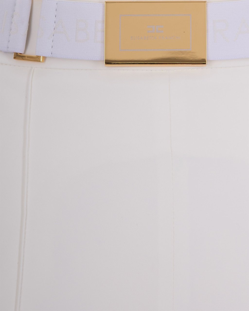 Elisabetta Franchi Trousers Ivory Wit