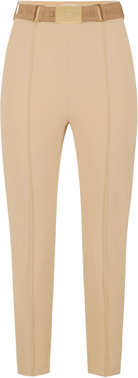 Elisabetta Franchi Trousers Camel Beige