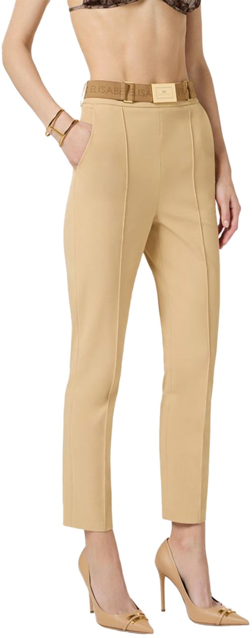 Elisabetta Franchi Trousers Brown Bruin