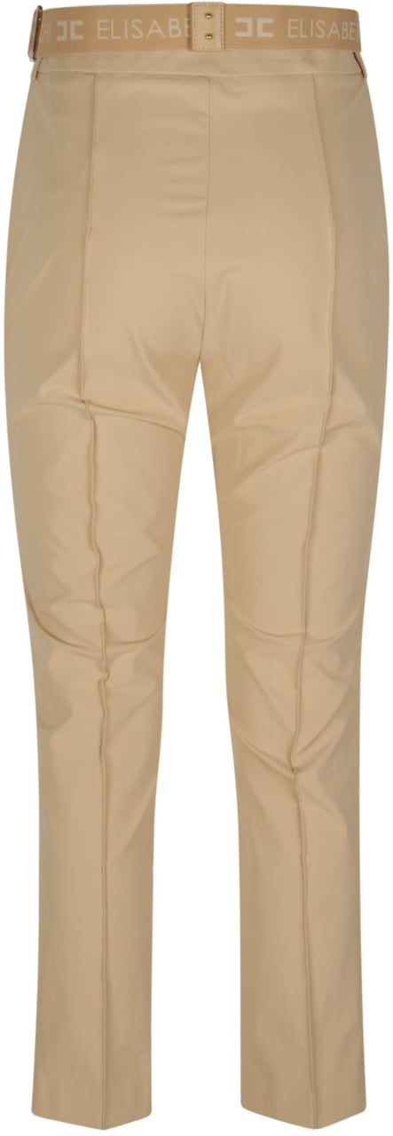 Elisabetta Franchi Belted Pant Brown Bruin