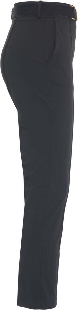 Elisabetta Franchi Pants with waist belt Zwart