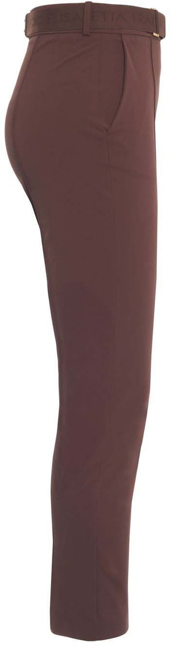 Elisabetta Franchi Pants with waist belt Bruin