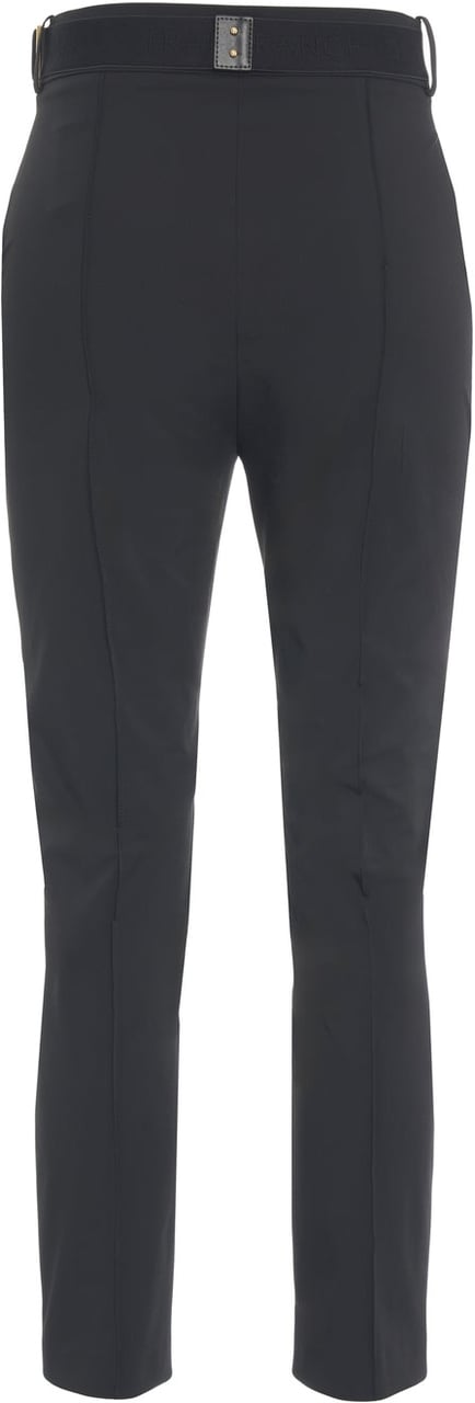 Elisabetta Franchi Pants with waist belt Zwart