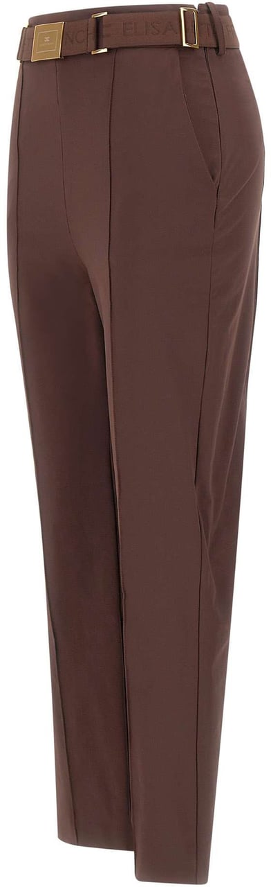 Elisabetta Franchi Trousers Brown Bruin