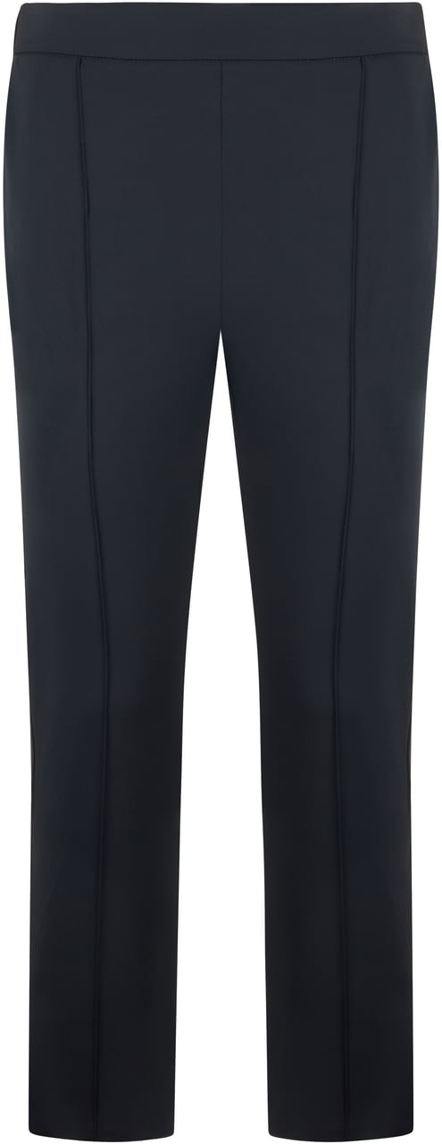 Elisabetta Franchi Crop pants in stretch fabric Zwart