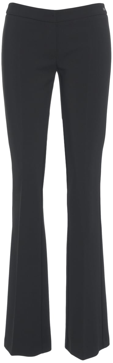 Elisabetta Franchi Pantaloni svasati Zwart