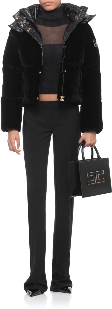 Elisabetta Franchi Trousers Black Zwart