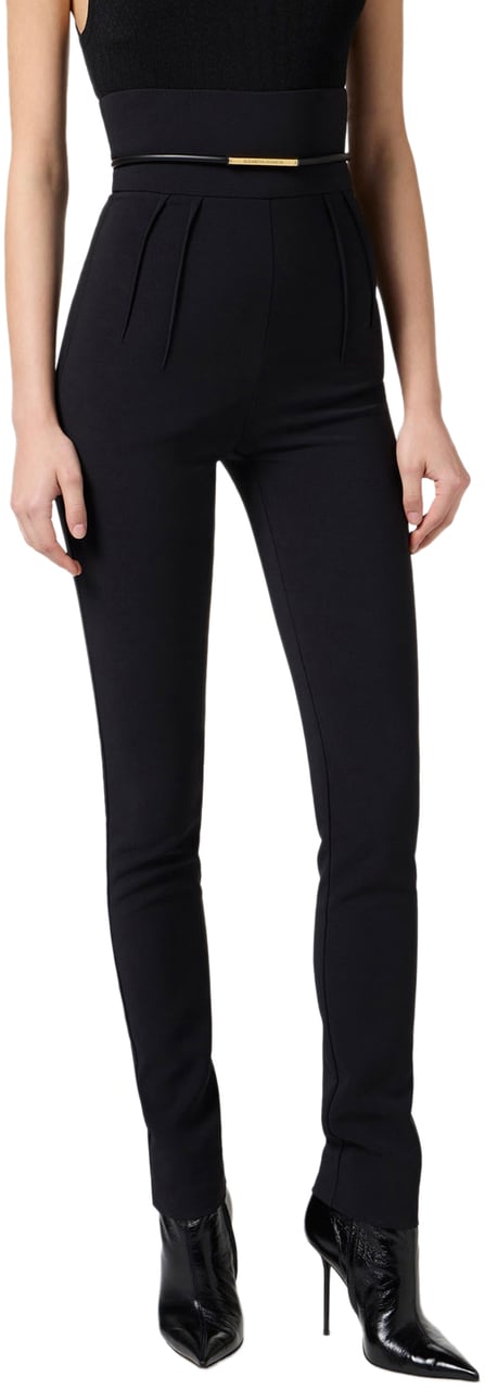 Elisabetta Franchi Trousers Black Zwart