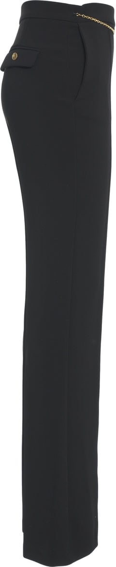 Elisabetta Franchi Pants with chain detail Zwart