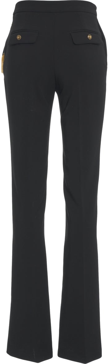 Elisabetta Franchi Pants with chain detail Zwart