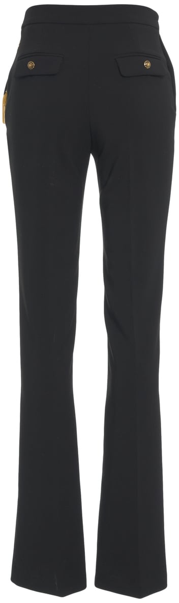 Elisabetta Franchi Pantaloni con dettaglio a catena Zwart