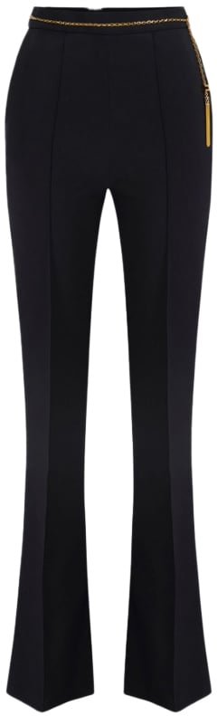 Elisabetta Franchi Trousers Black Zwart