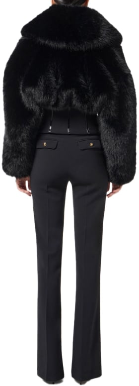 Elisabetta Franchi Trousers Black Zwart