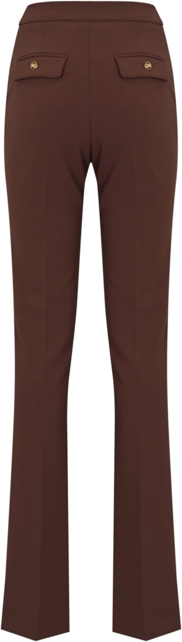 Elisabetta Franchi Trousers Merlot Rood