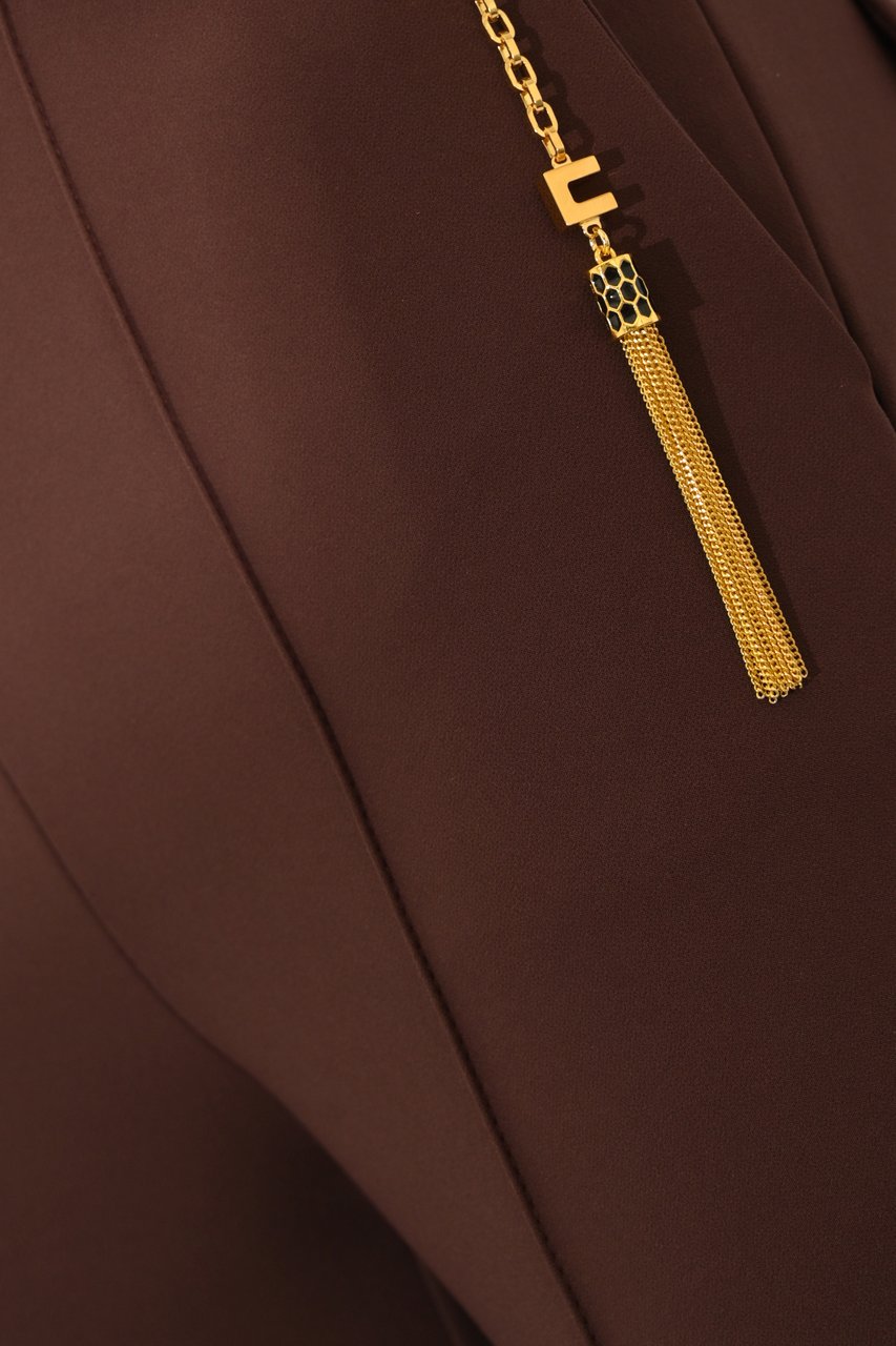 Elisabetta Franchi Trousers Merlot Rood