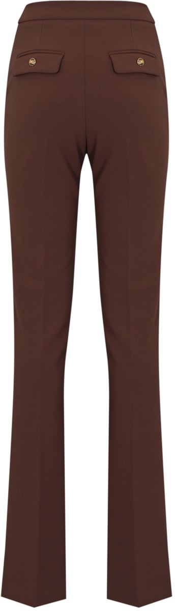 Elisabetta Franchi Trousers Merlot Rood