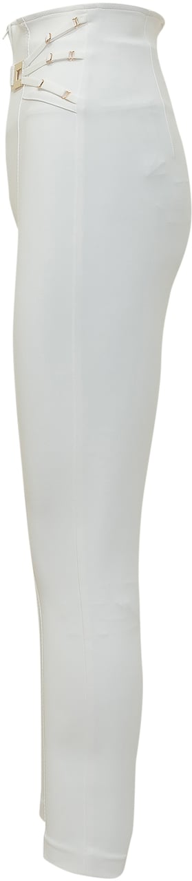 Elisabetta Franchi Pantalone con Dettagli Dorati Wit