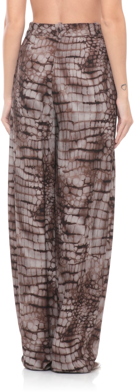 Elisabetta Franchi Trousers Brown Taupe