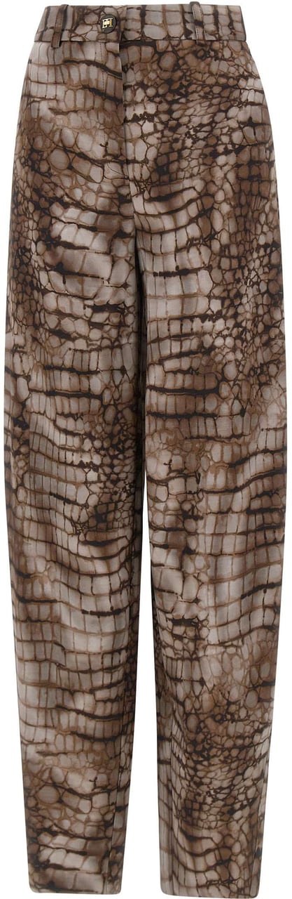 Elisabetta Franchi Trousers Brown Bruin