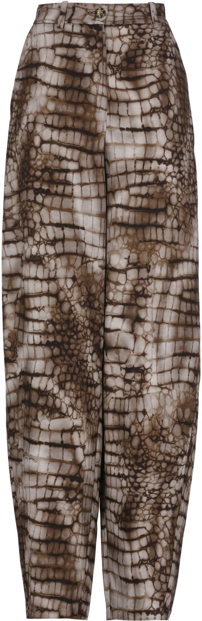Elisabetta Franchi Trousers Brown Taupe