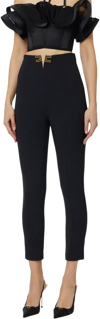Elisabetta Franchi Trousers Black Zwart