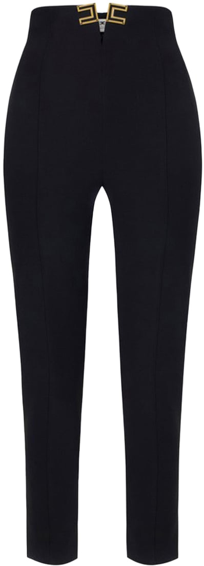 Elisabetta Franchi Trousers Black Zwart