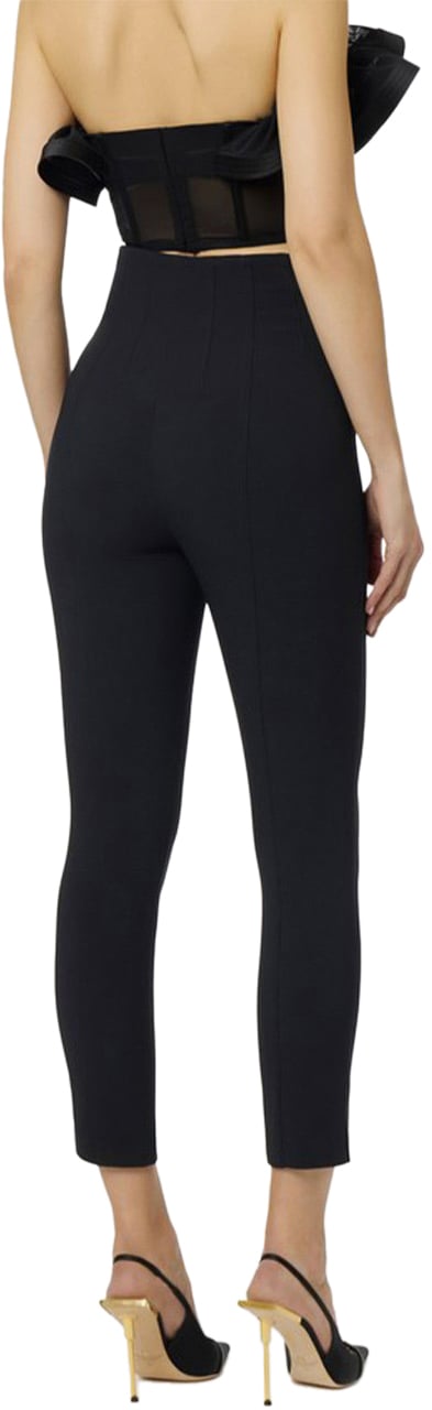 Elisabetta Franchi Trousers Black Zwart