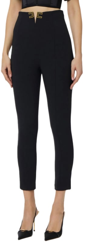 Elisabetta Franchi Trousers Black Zwart