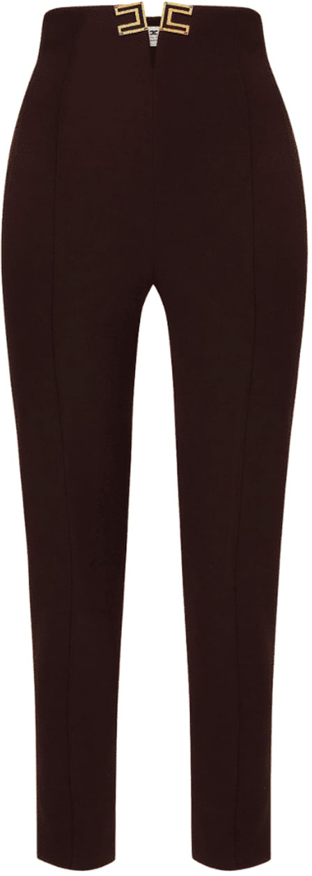 Elisabetta Franchi Trousers Brown Bruin
