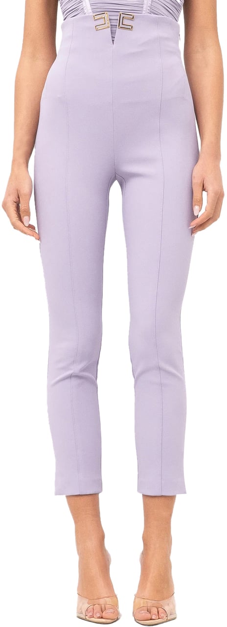 Elisabetta Franchi Trousers Lillà Paars