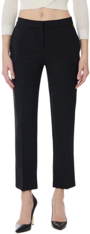 Elisabetta Franchi Trousers Black Zwart