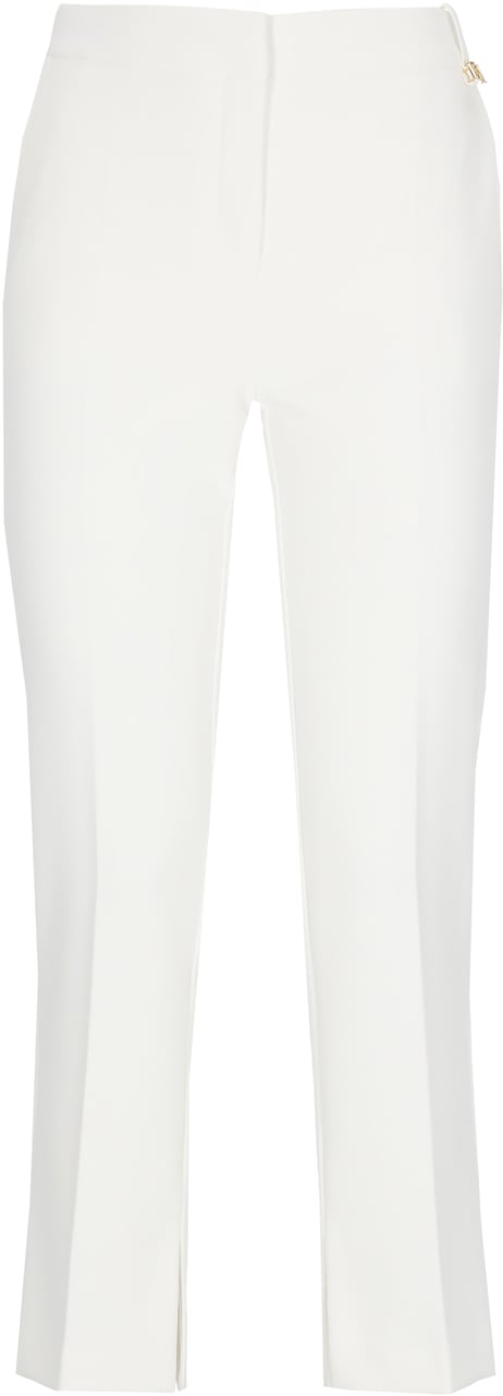 Elisabetta Franchi Trousers Ivory Wit