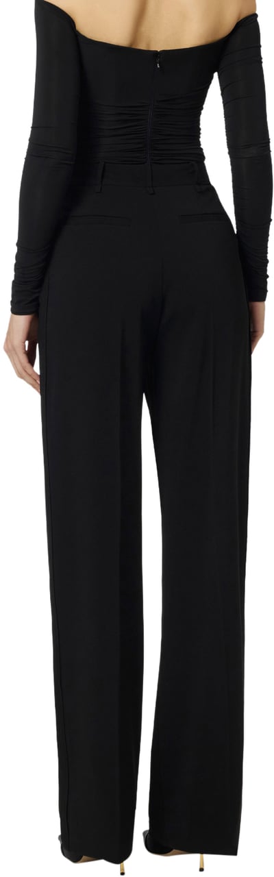Elisabetta Franchi Trousers Black Zwart