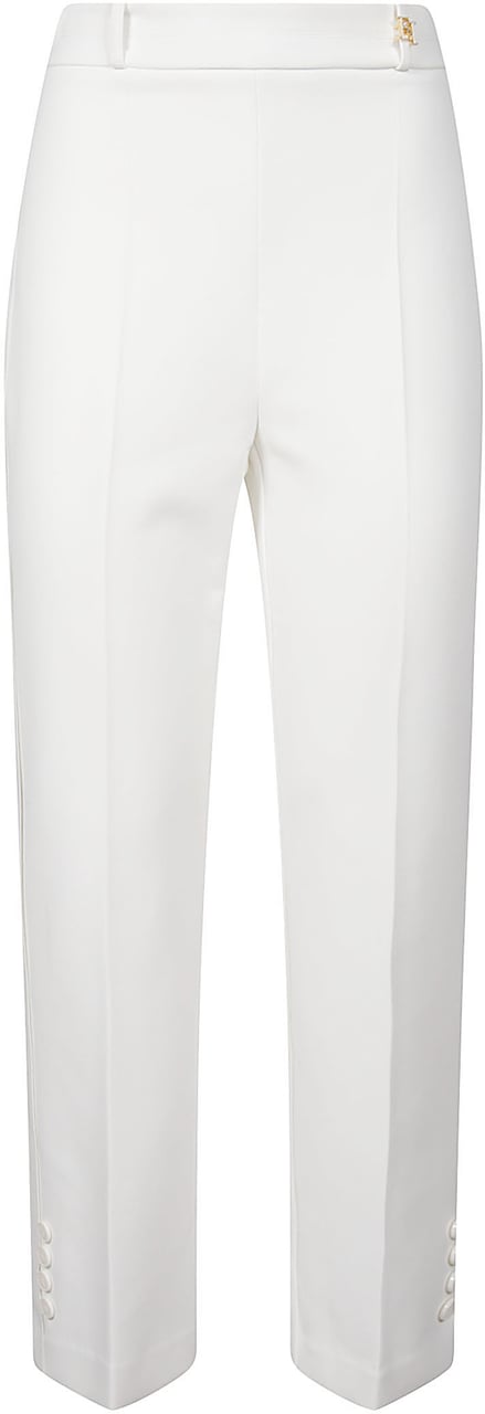 Elisabetta Franchi Straight Leg Pant Nude Beige