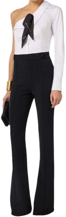 Elisabetta Franchi Trousers Black Zwart