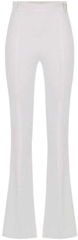 Elisabetta Franchi Trousers Ivory Wit
