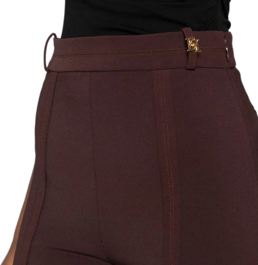 Elisabetta Franchi Trousers Brown Bruin