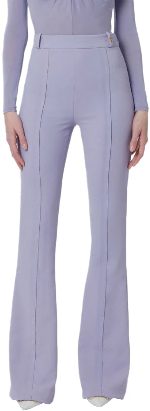 Elisabetta Franchi Trousers Lilac Paars