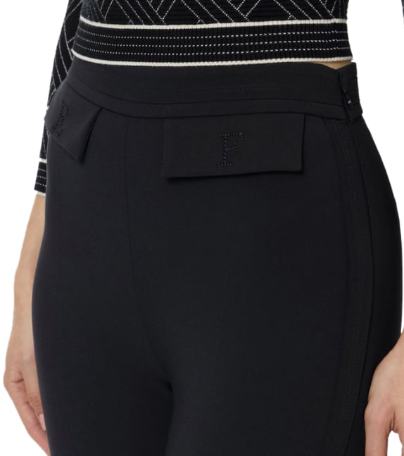 Elisabetta Franchi Trousers Black Zwart