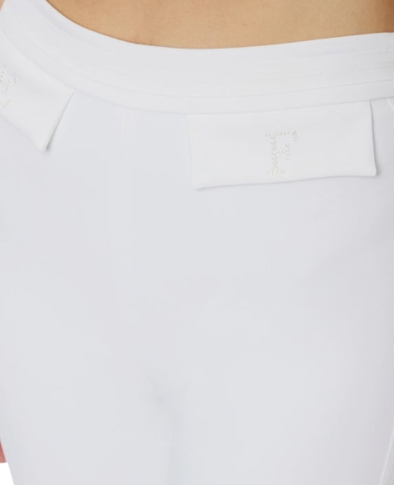 Elisabetta Franchi Trousers Ivory Wit