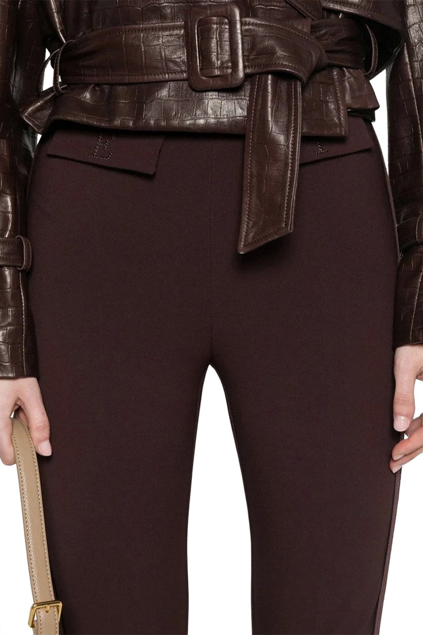 Elisabetta Franchi Trousers Brown Bruin
