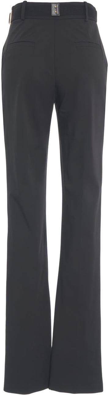 Elisabetta Franchi Pants with waist belt Zwart
