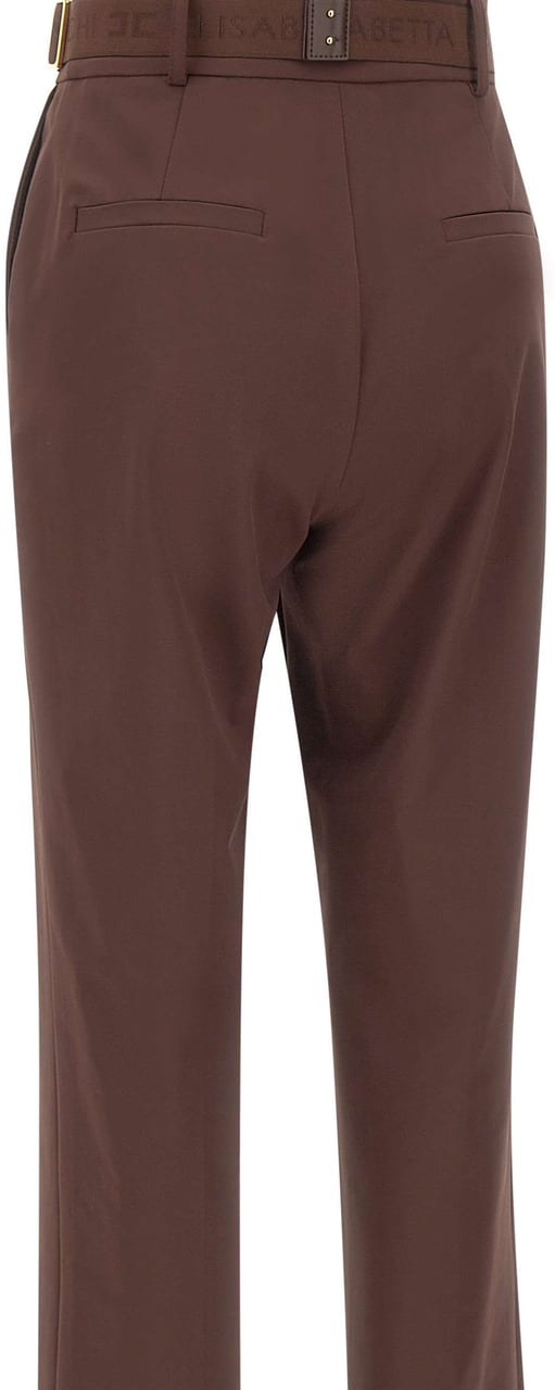 Elisabetta Franchi Trousers Brown Bruin