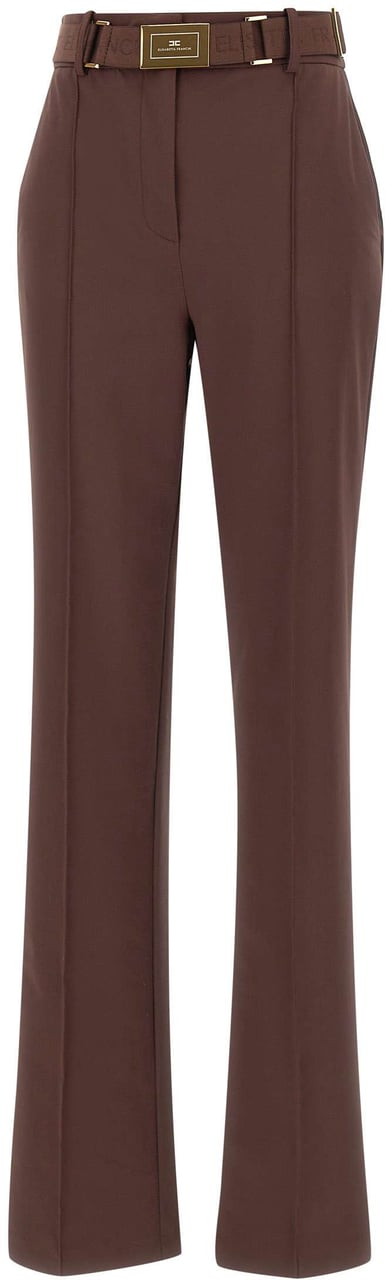 Elisabetta Franchi Trousers Brown Bruin