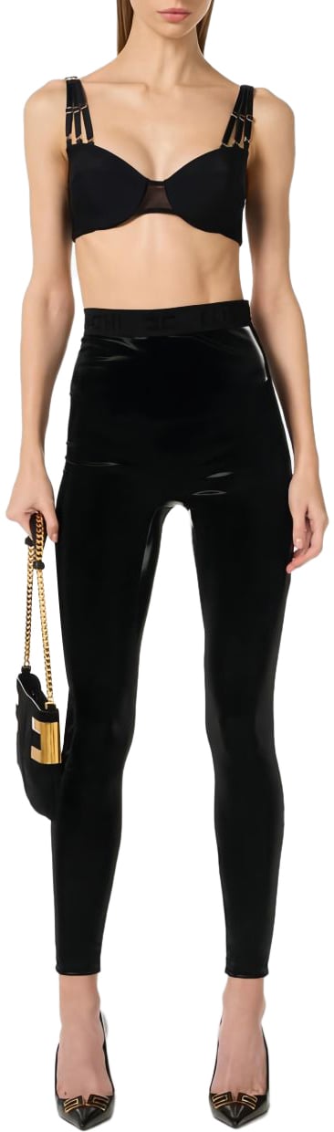 Elisabetta Franchi Trousers Black Zwart